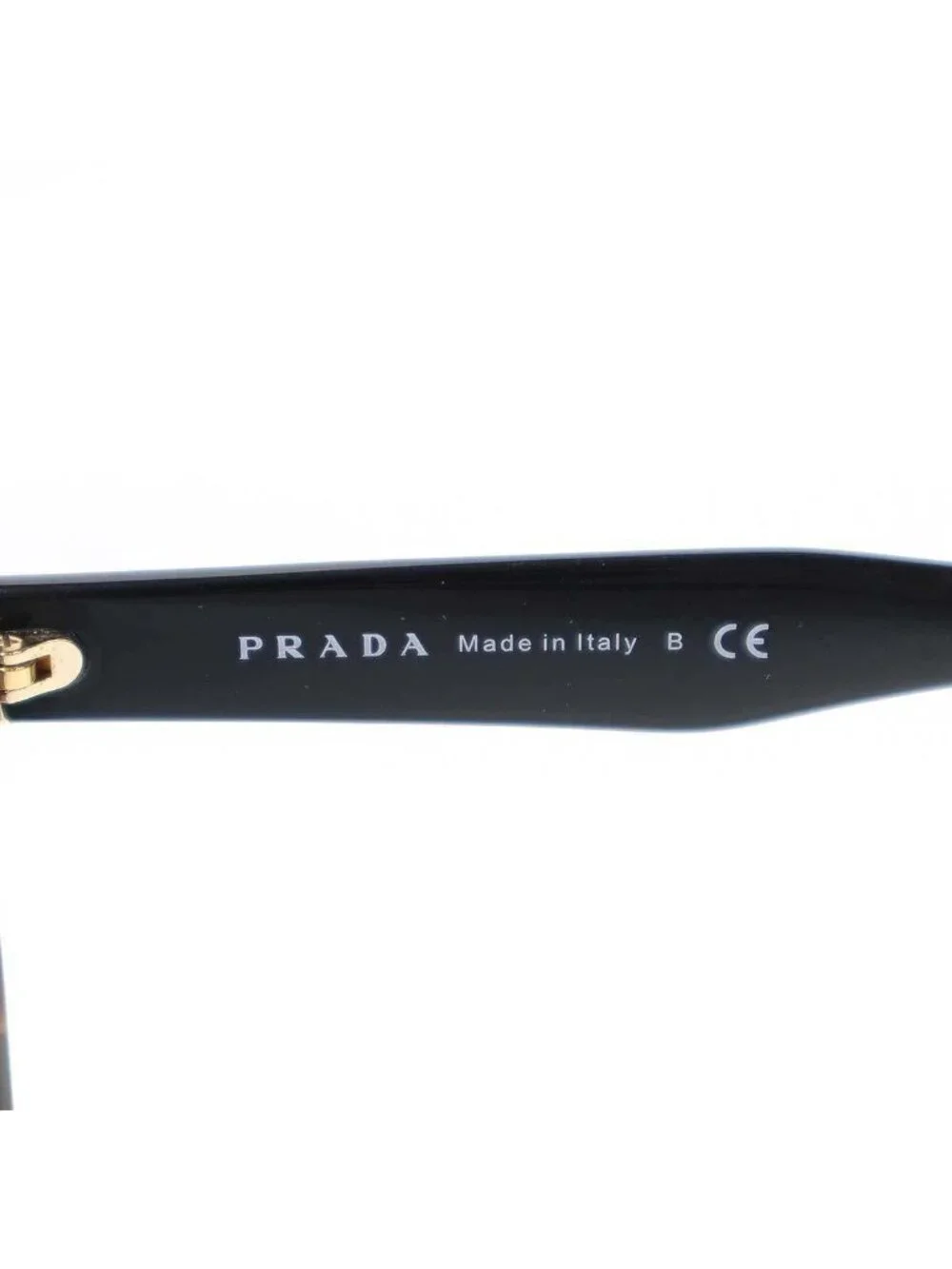 Prada Tortoiseshell Pattern Round Sunglasses Black Eyewear
